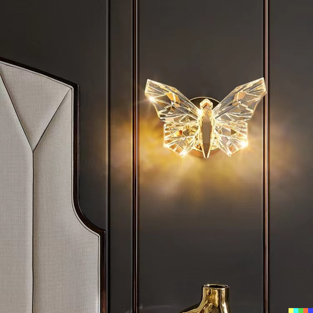 Nordic Butterfly LED Væglampe til Stue og Soveværelse