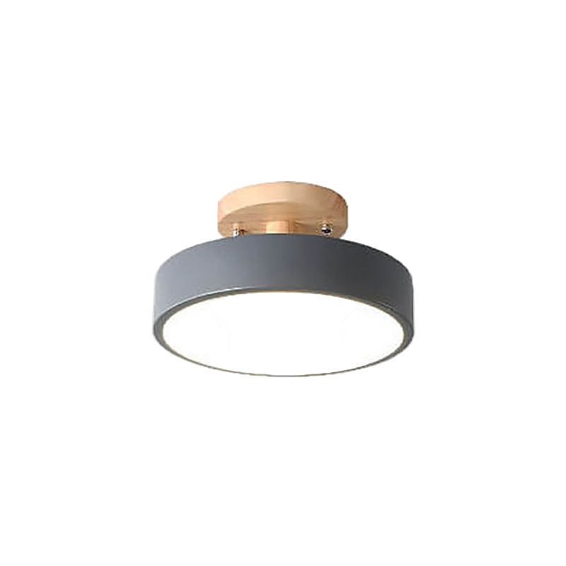 Nordic Log Rund Loftslampe Moderne