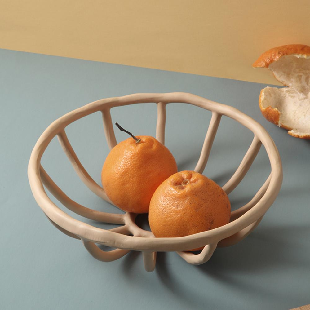 Nordic Resin Frugtskål Dekorativ