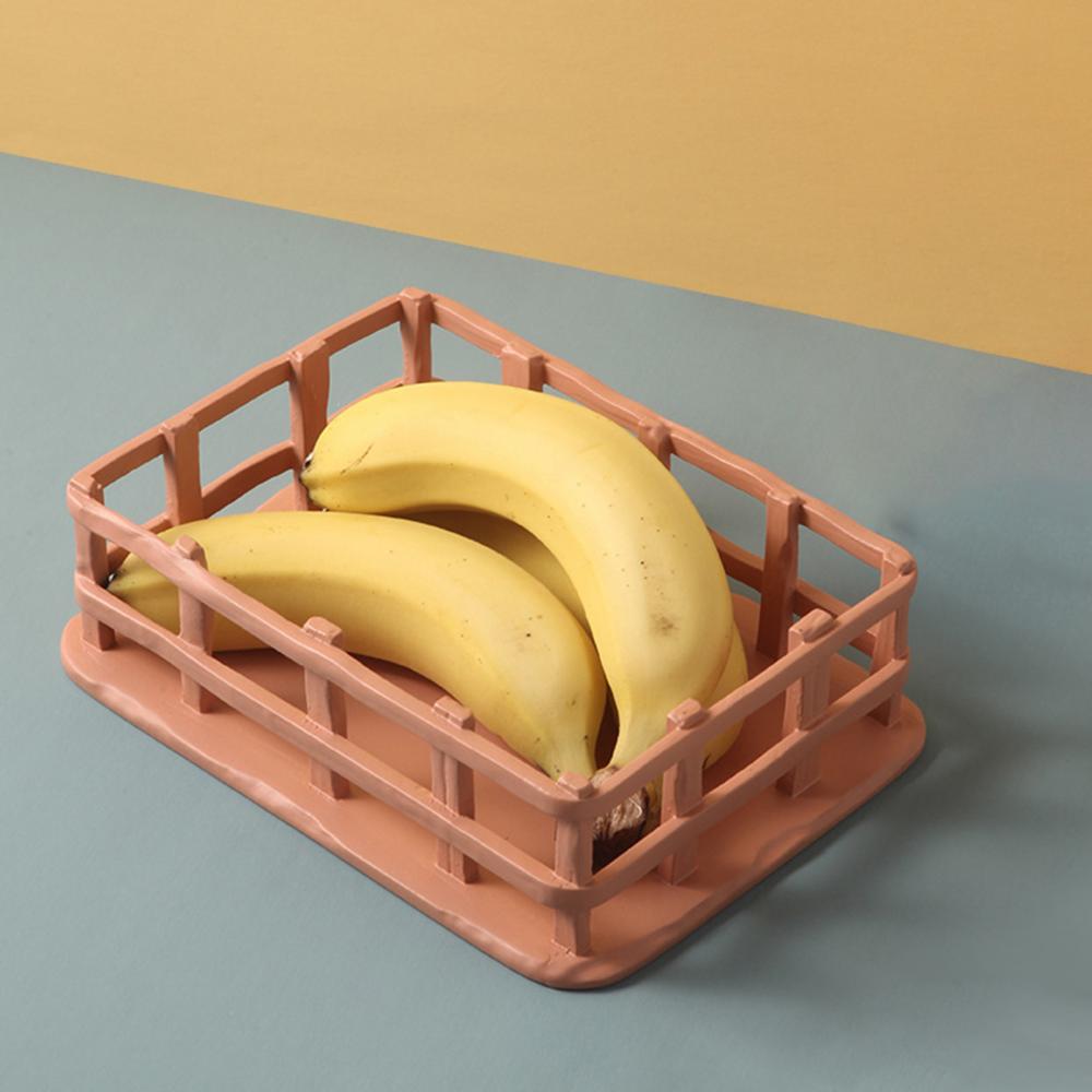 Nordic Resin Frugtskål Dekorativ