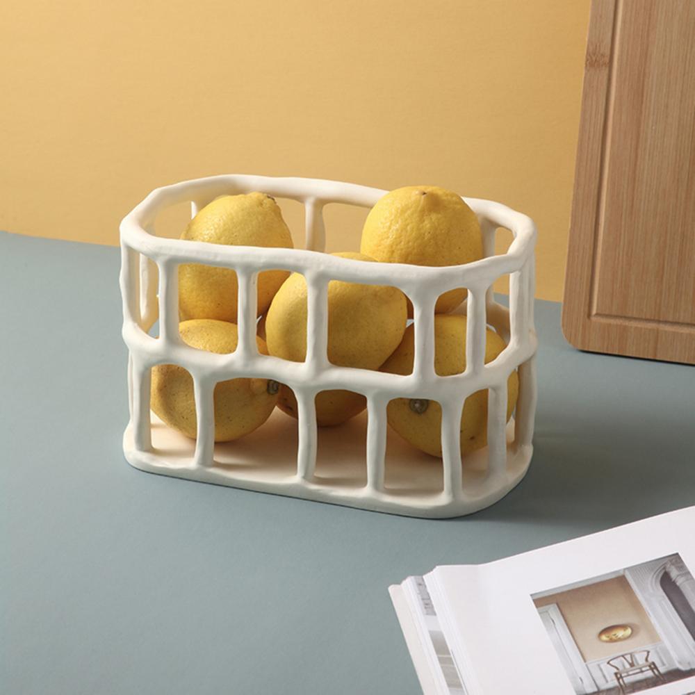 Nordic Resin Frugtskål Dekorativ