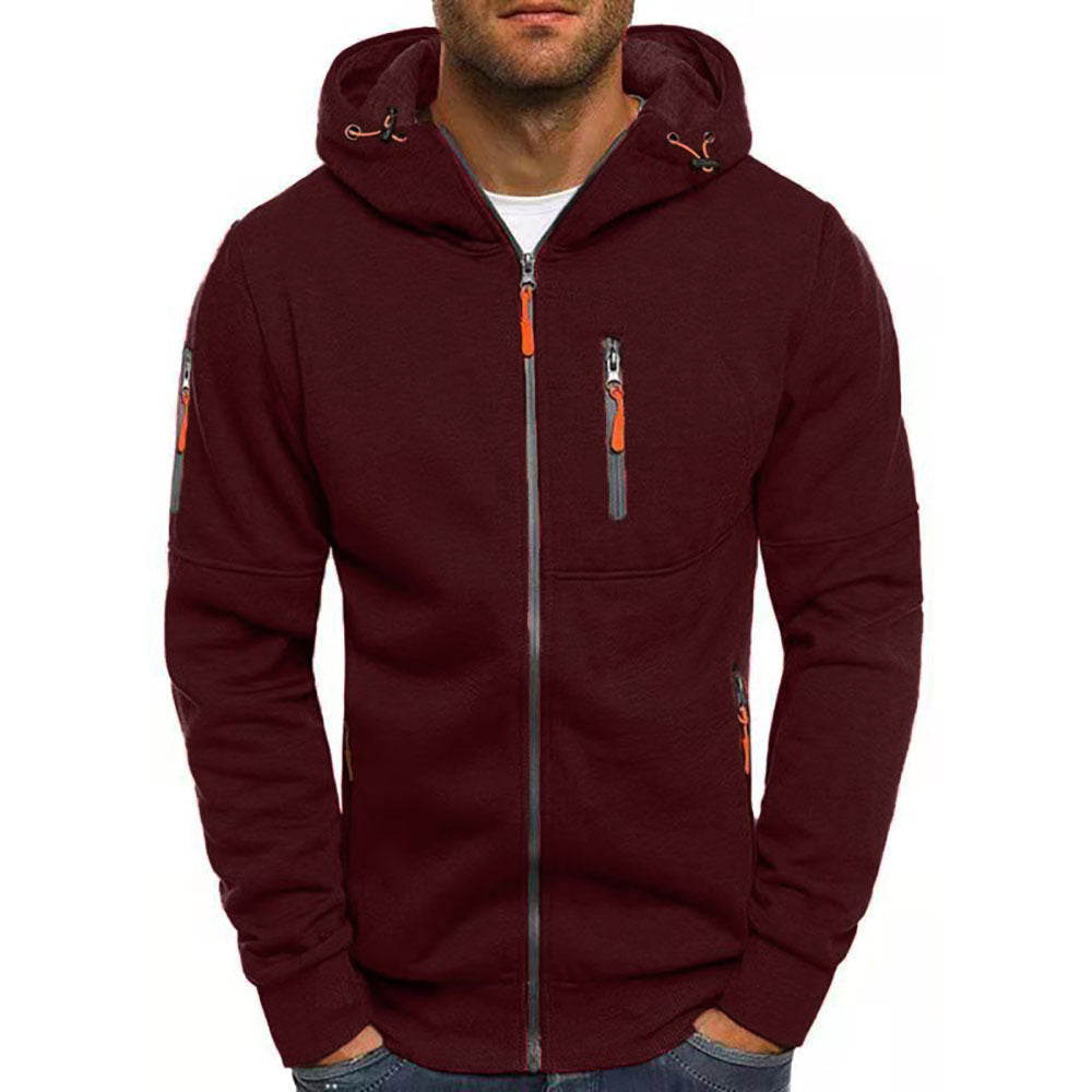 Afslappet sweatshirt med hætte til mænd