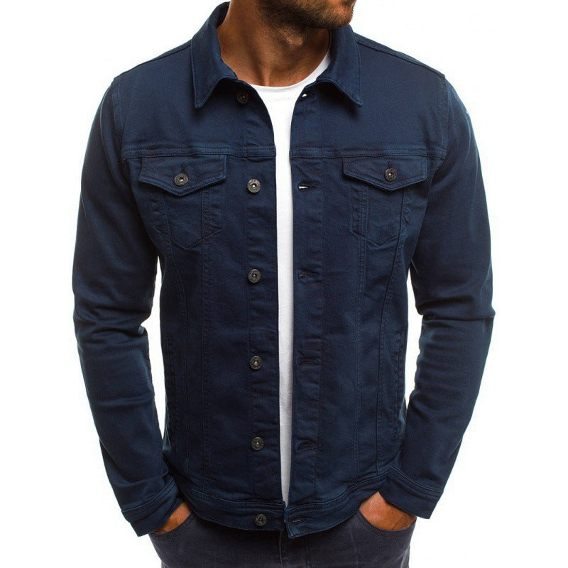 Ethan Jeansjakke til mænd – Klassisk moderne i høj kvalitet denim med lommer