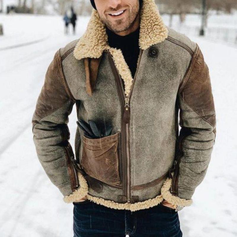Elias Herre Læderjakke – Regular Fit, Praktisk Lynlås & Tidløst Design