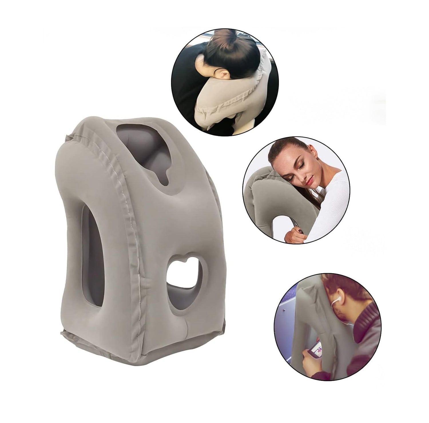 Oppustelig Rejsepude Ergonomisk Design