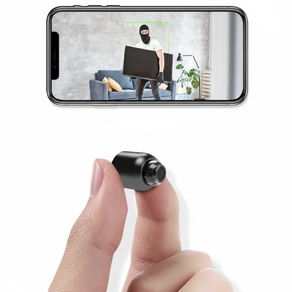 Overvågningskamera Indendørs Med App - Trådløst WiFi Kamera Til Videoovervågning 1080P