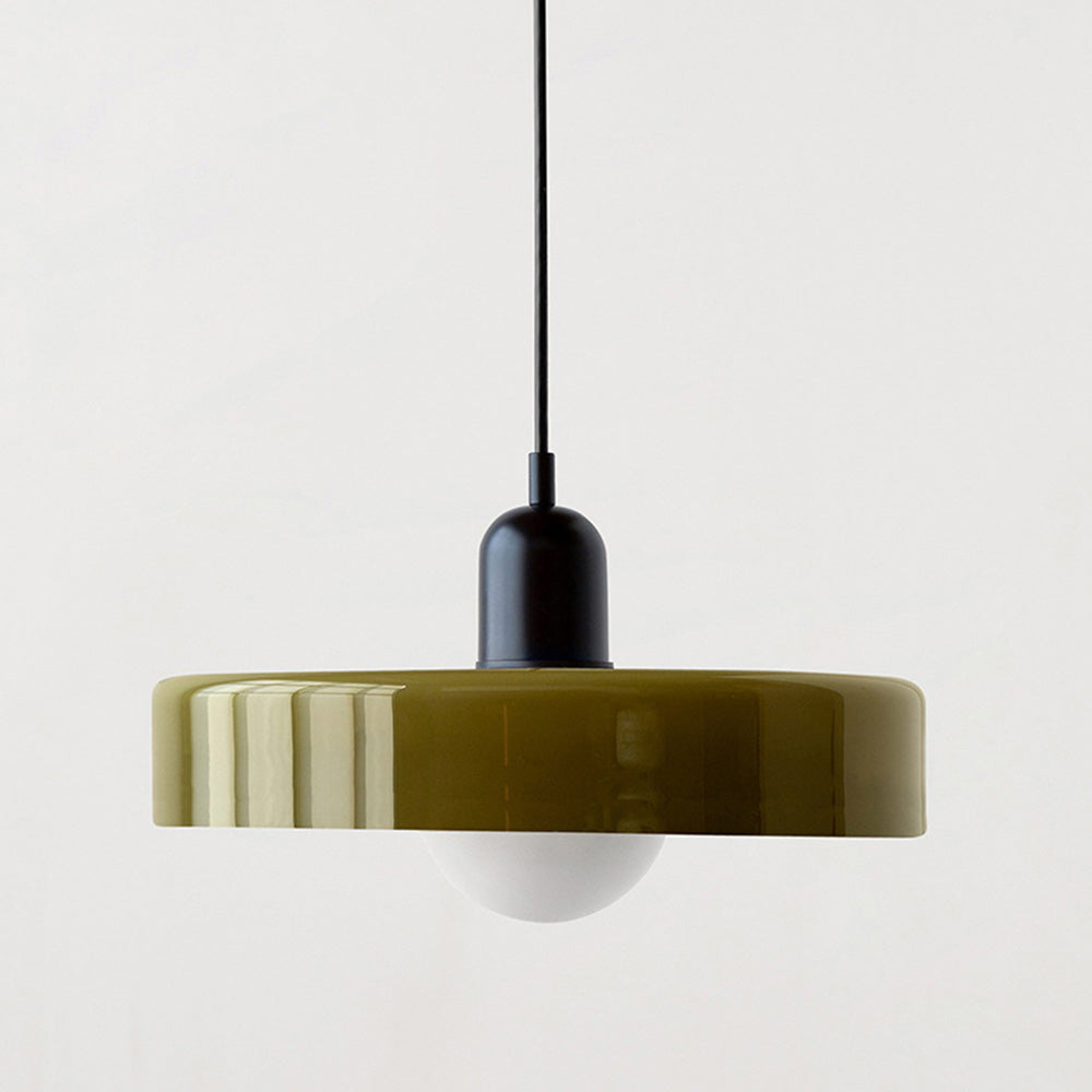 Pendellampe Bauhaus Stil Farverigt Glas Design Justerbar Højde