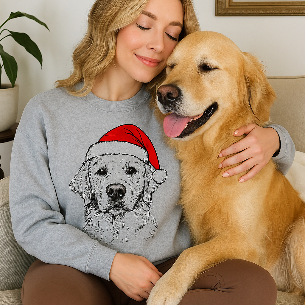 Santa Paws | Komfortabel unik julesweater med din hund