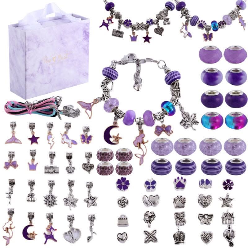 Pige Armbåndssæt med Funklende Charms