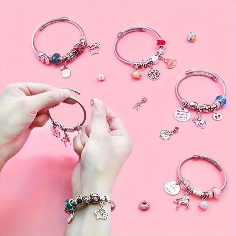Pige Armbåndssæt med Funklende Charms