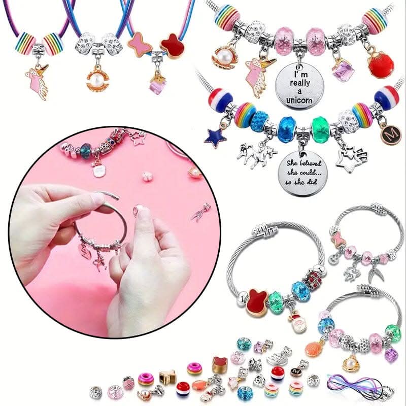 Pige Armbåndssæt med Funklende Charms
