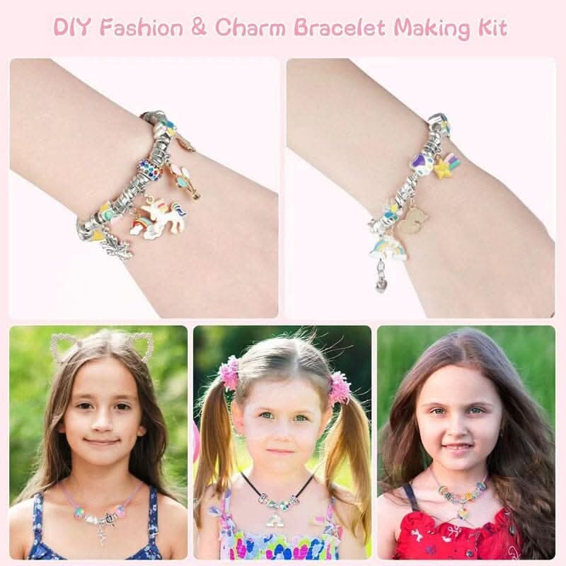 Pige Armbåndssæt med Funklende Charms