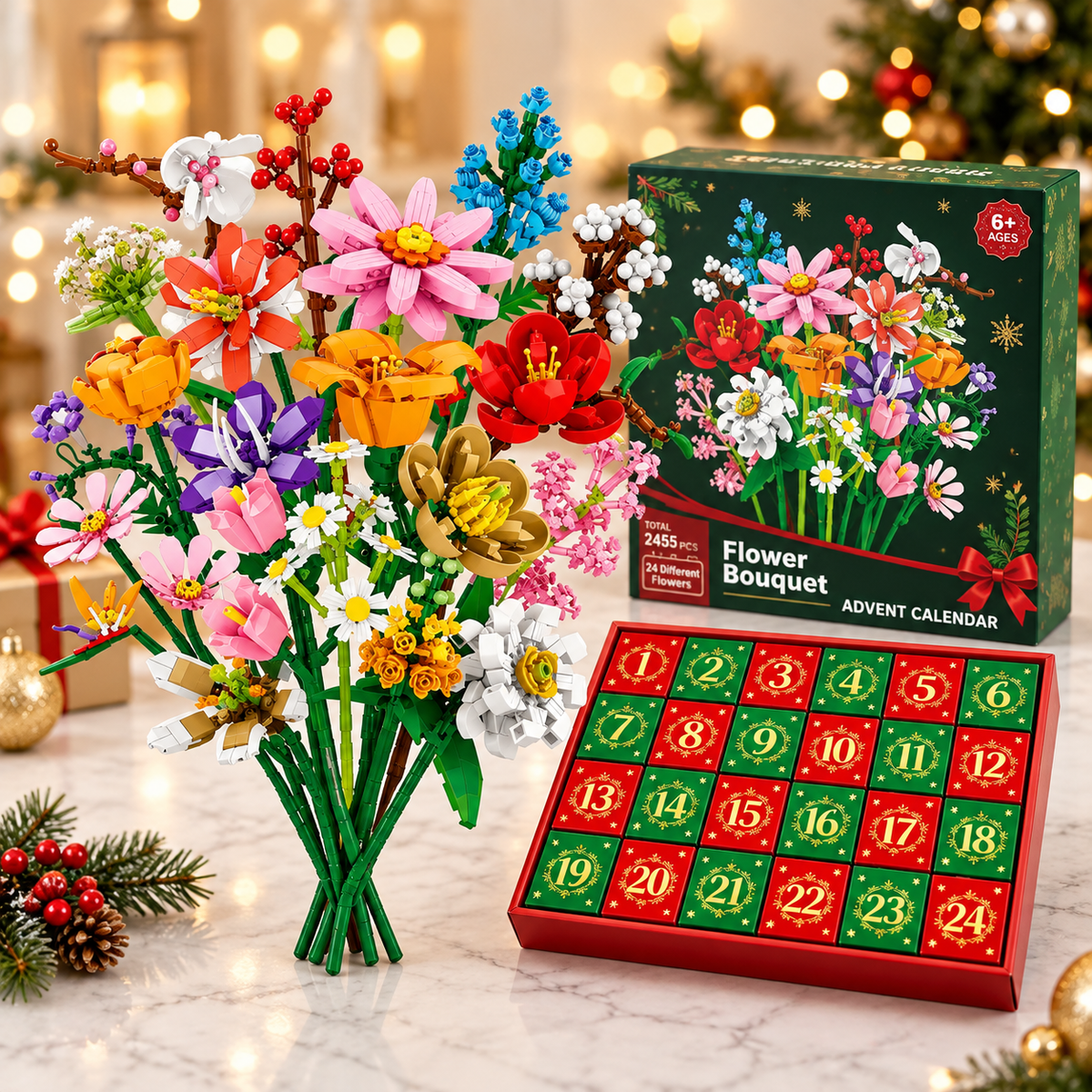 Blomsteradventskalender 2026 – bygg din egen magiska julbukett