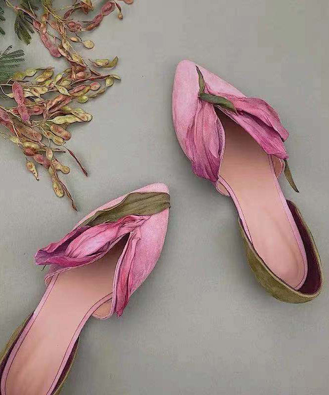 BloesemStap Dame Sko – Elegante Flats med Florale Detaljer