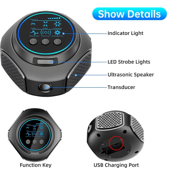 Plug-in Ultrasonic Rodent Repeller for Indoor and Outdoor Use