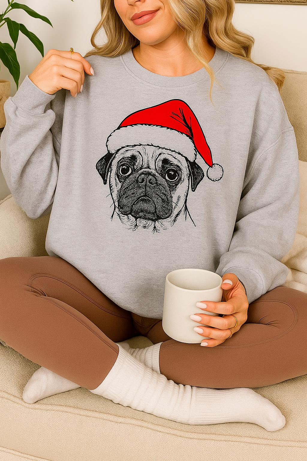 Santa Paws | Komfortabel unik julesweater med din hund