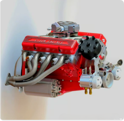 🎉Sidste Dag Aktion 50% RABAT 🔥 - Samlefigur af en OHV V8 small-block motor