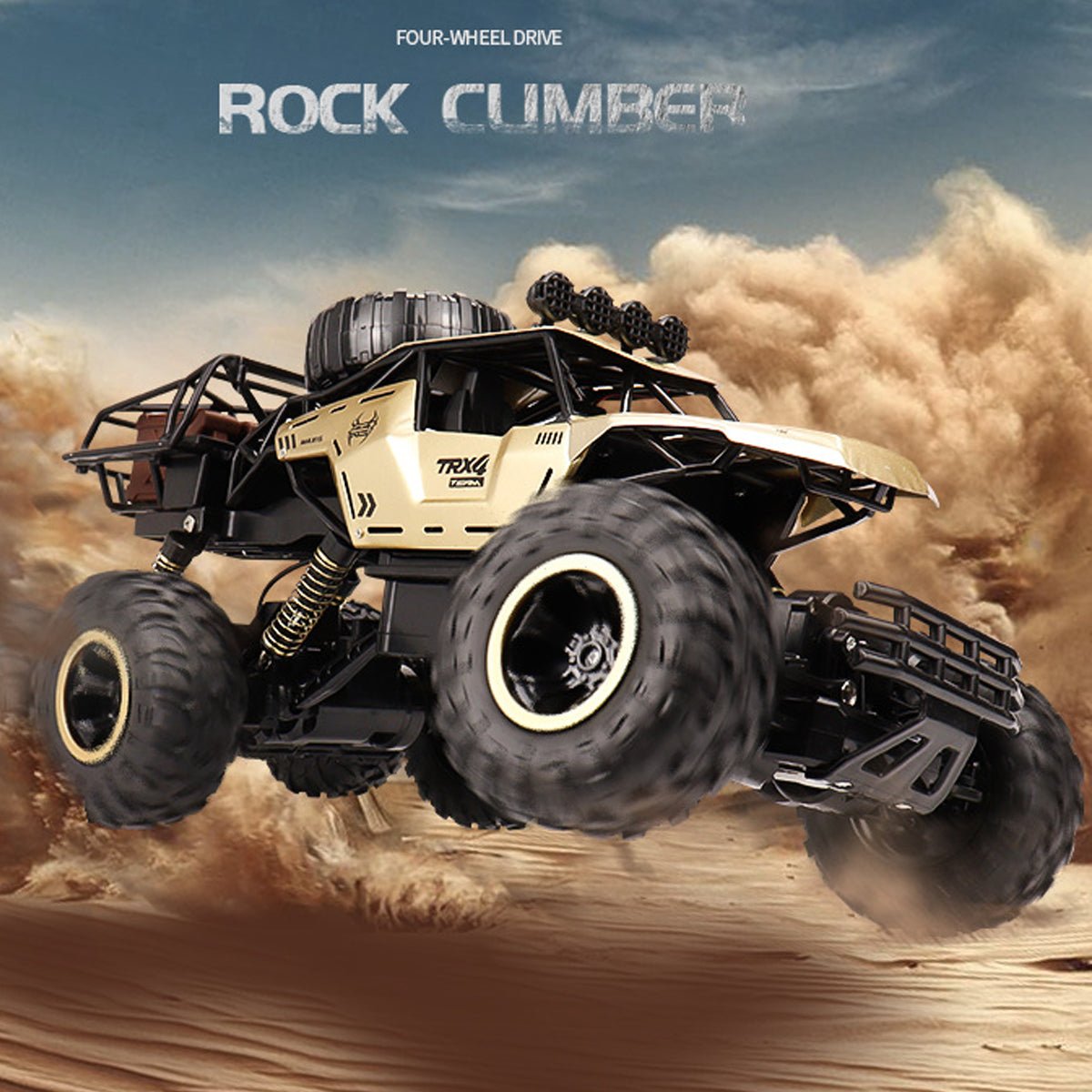 RC Monstertruck med 6WD og LED-lys