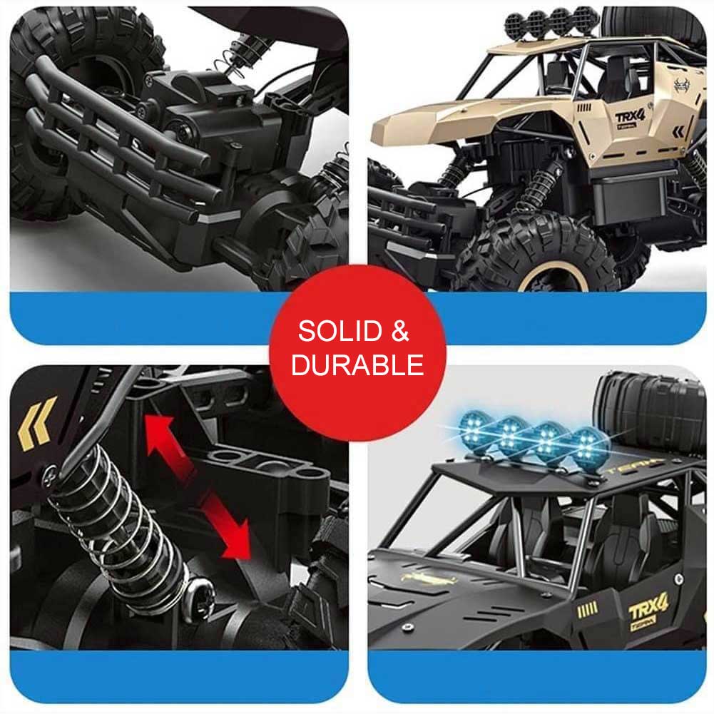 RC Monstertruck med 6WD og LED-lys
