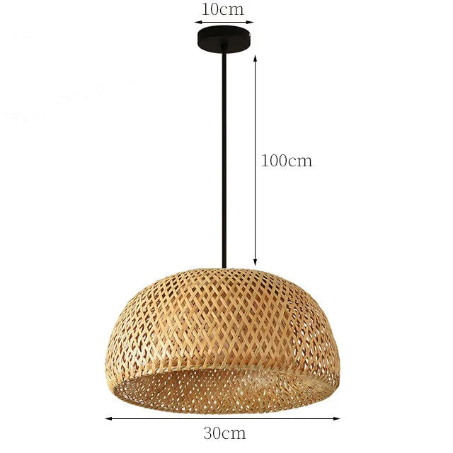 Rattan Pendellampe Håndlavet Design