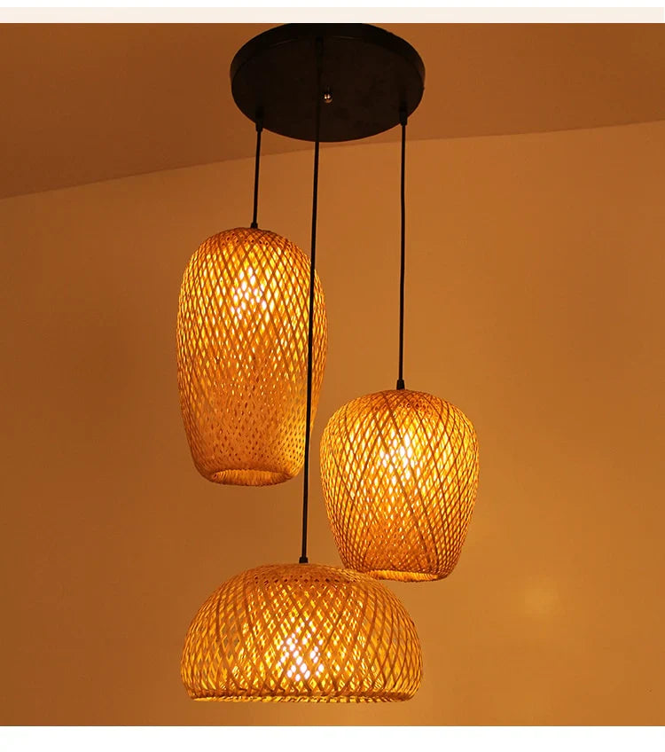 Rattan Pendellampe Håndlavet Design