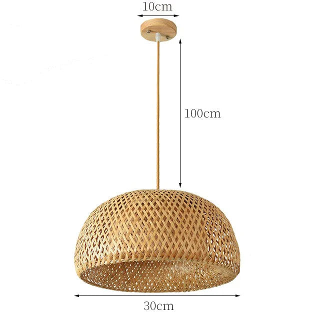 Rattan Pendellampe Håndlavet Design