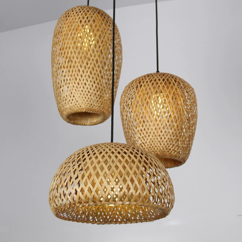 Rattan Pendellampe Håndlavet Design
