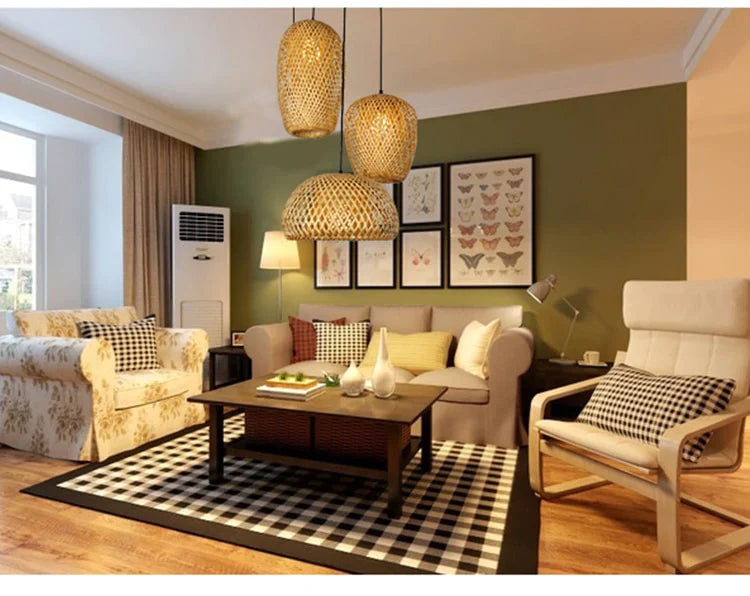 Rattan Pendellampe Håndlavet Design