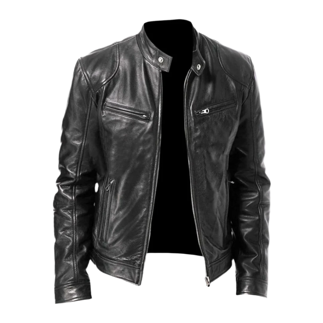David Homme Læderjakke – Elegant & Holdbar Blouson med Moderne og Komfortabel Stil