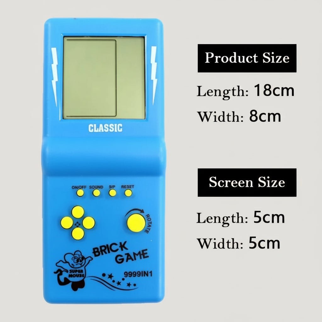 Retro Gaming Console Handheld Tetris Fun
