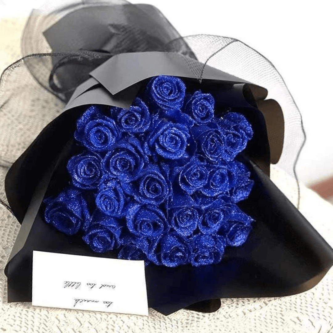 Romantic Glitter Rose Decoration