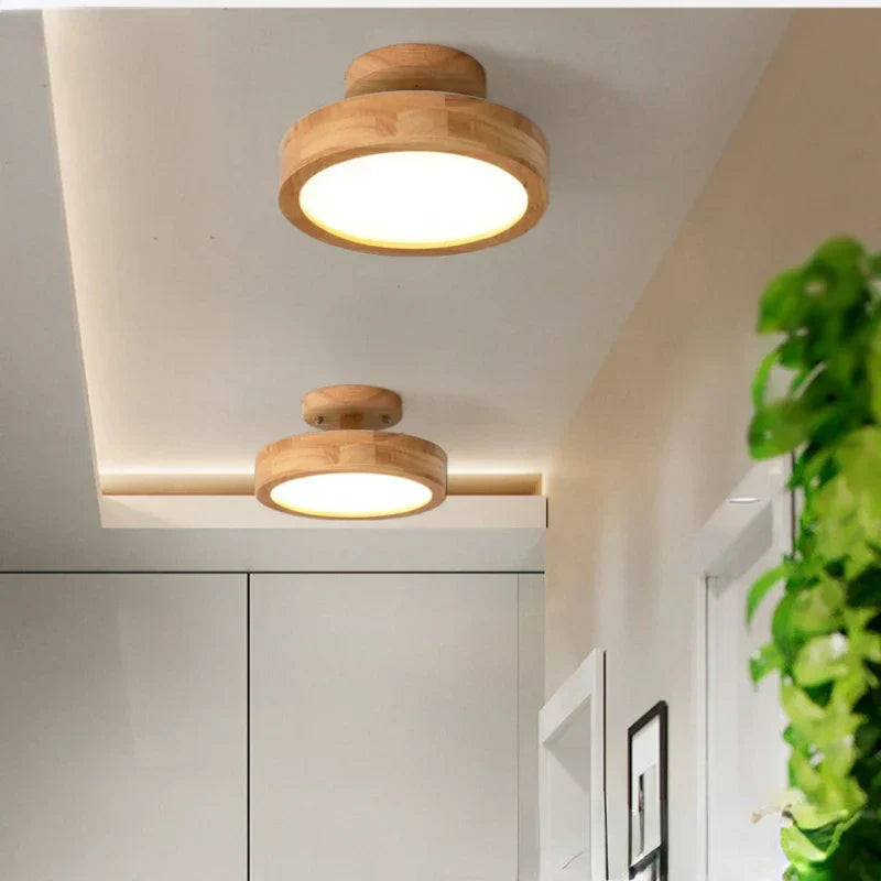 Rund Loftslampe til Stue og Soveværelse i Minimalistisk Design