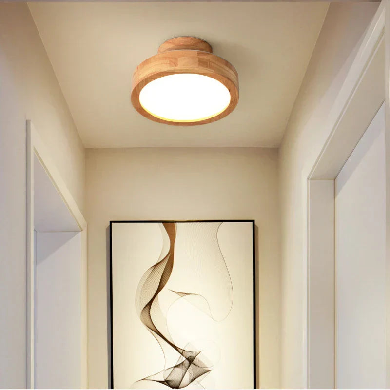 Rund Loftslampe til Stue og Soveværelse i Minimalistisk Design