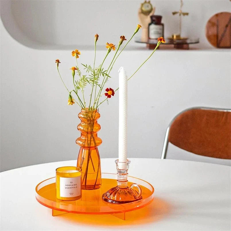 Rund Opbevaringsbakke til Hjemmeorganisation Minimalistisk Design