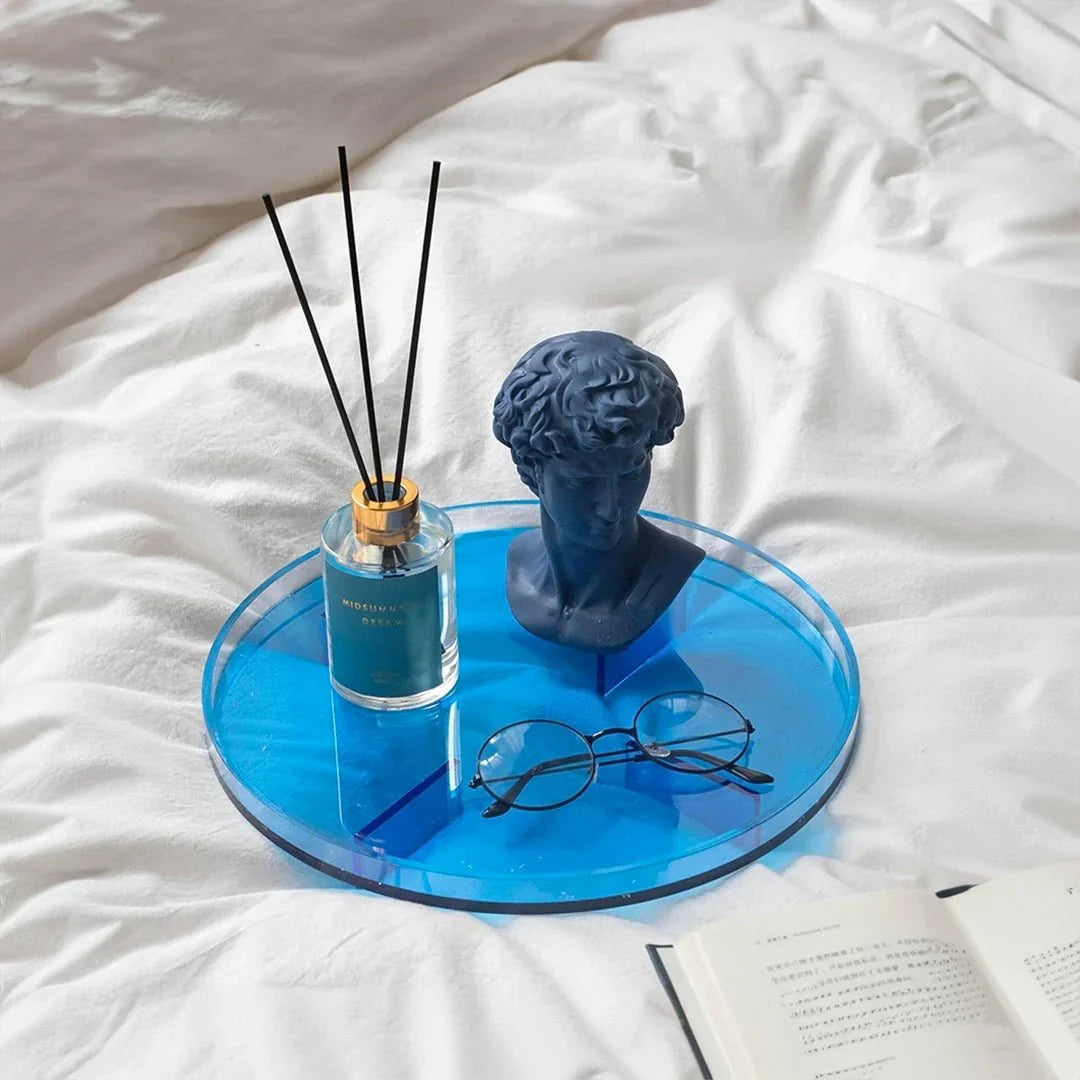Rund Opbevaringsbakke til Hjemmeorganisation Minimalistisk Design