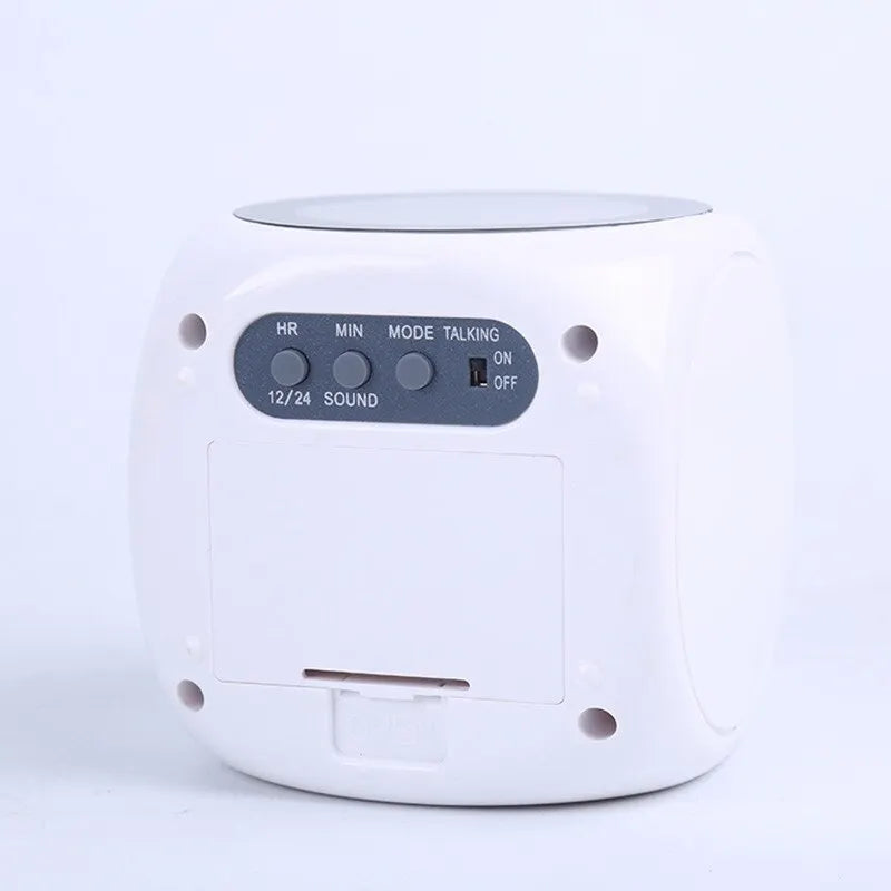 AlarmBeam Projektvækkeur med Temperatur og Dobbelt Alarm – LED Display