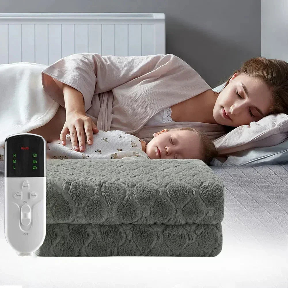 Elektrisk värmematta med dubbla lager – värmedyna för säng och soffa