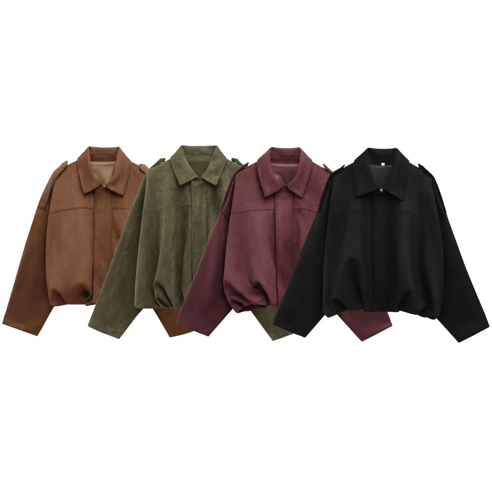 Isla Veste Dame i Suede – Elegant Oversize Jakke med Moderne Snit & Blød Komfort