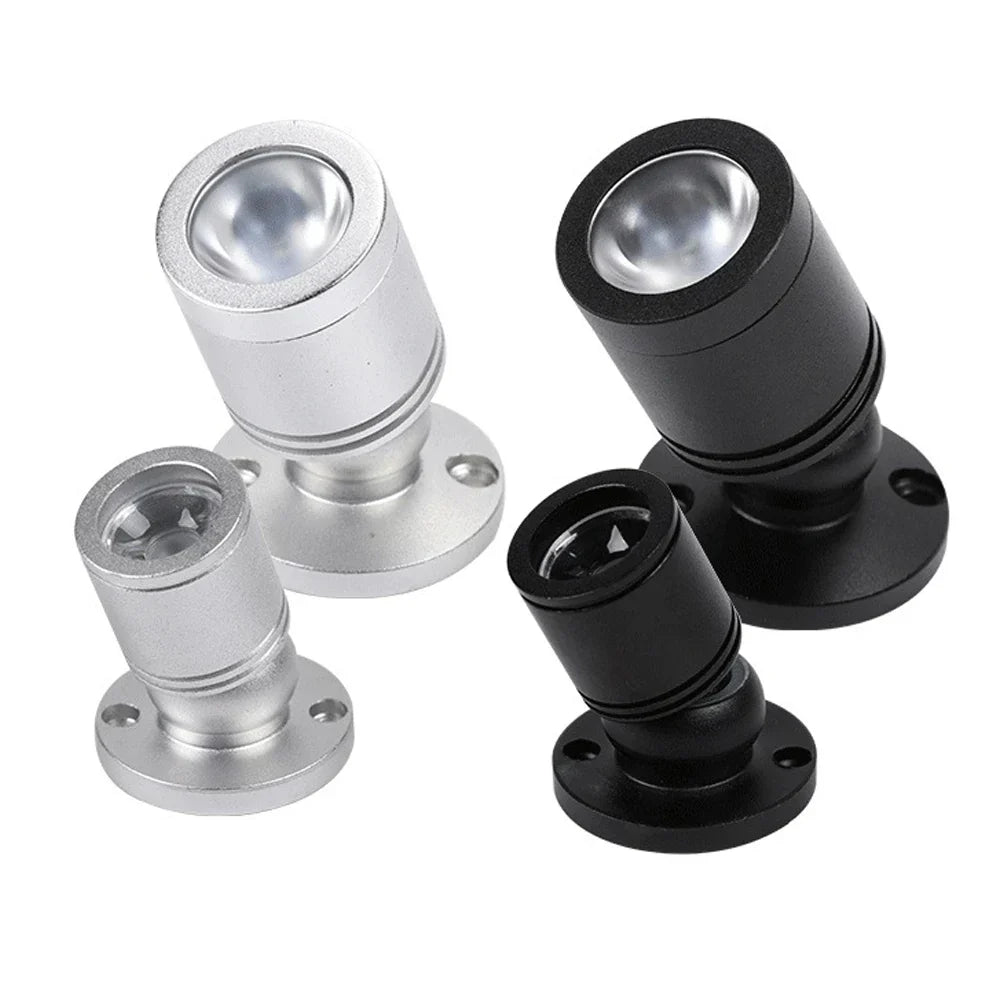 Mini LED Spot LuxoDot | 1W/3W | USB-Spotlys til Vitriner & Deko | Varm- & Koldhvid | Aluminiumhus