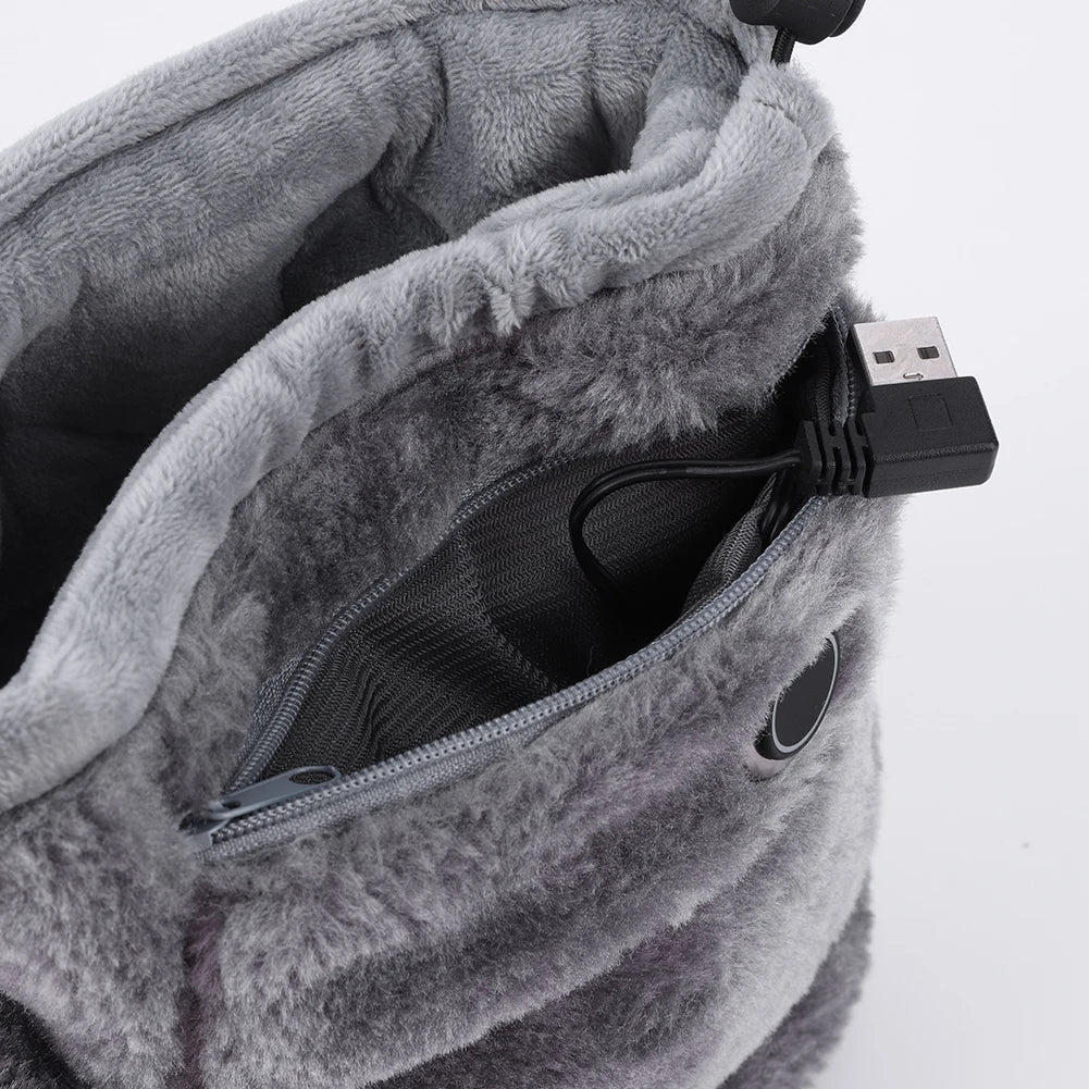 Elektriskt Uppvärmda USB-Tofflor – Plysch Värmefötter