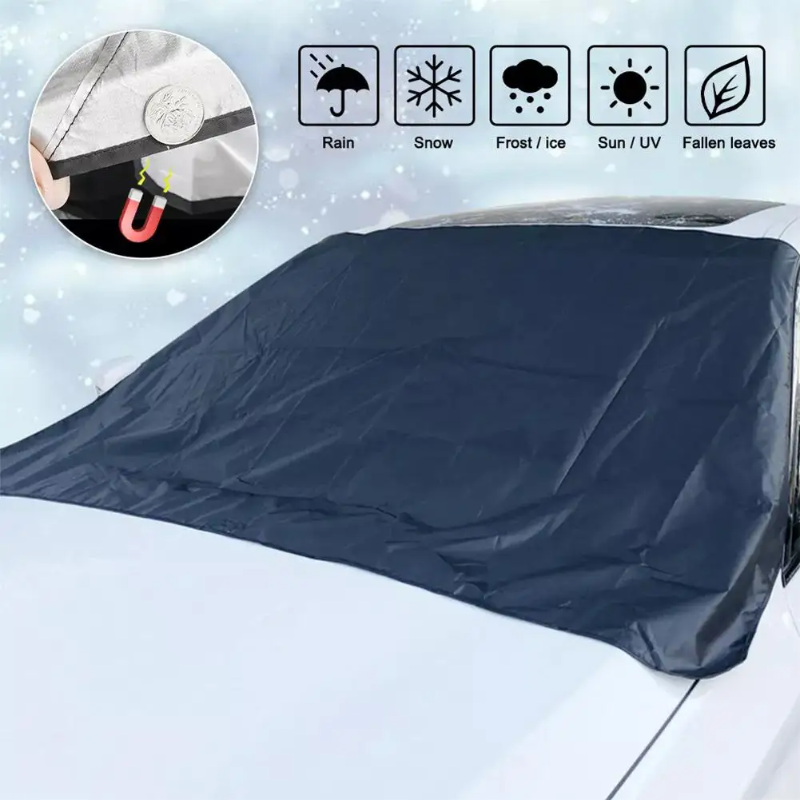 AllWeather Shield – Magnetisk Forrude Beskyttelsesbetræk til Bil, Anti-Frost & UV