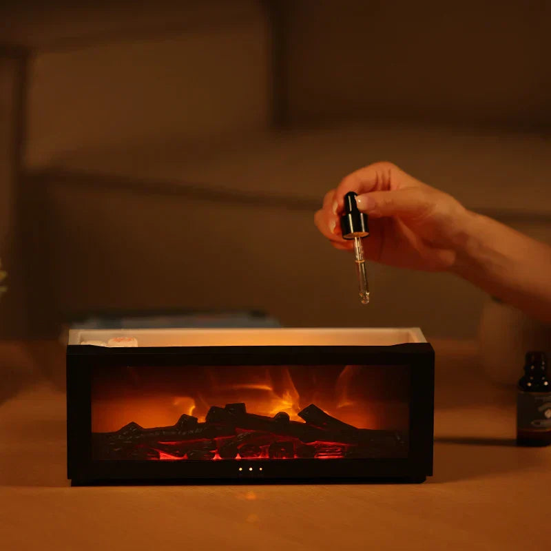 Aromadiffuser VlamMist – 4-i-1 Forstøver med Stemningsbelysning & Timer