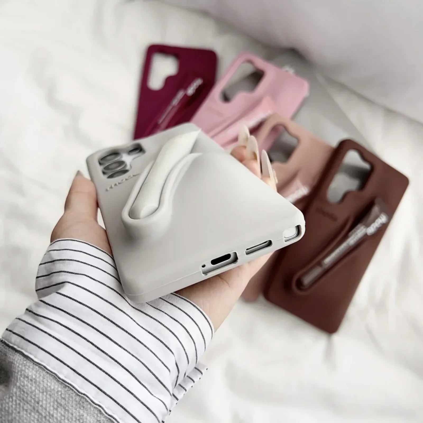 Samsung Galaxy S25, S24, S23 Ultra, A17, A35, A56, A26 Cover med Lipgloss Sæt