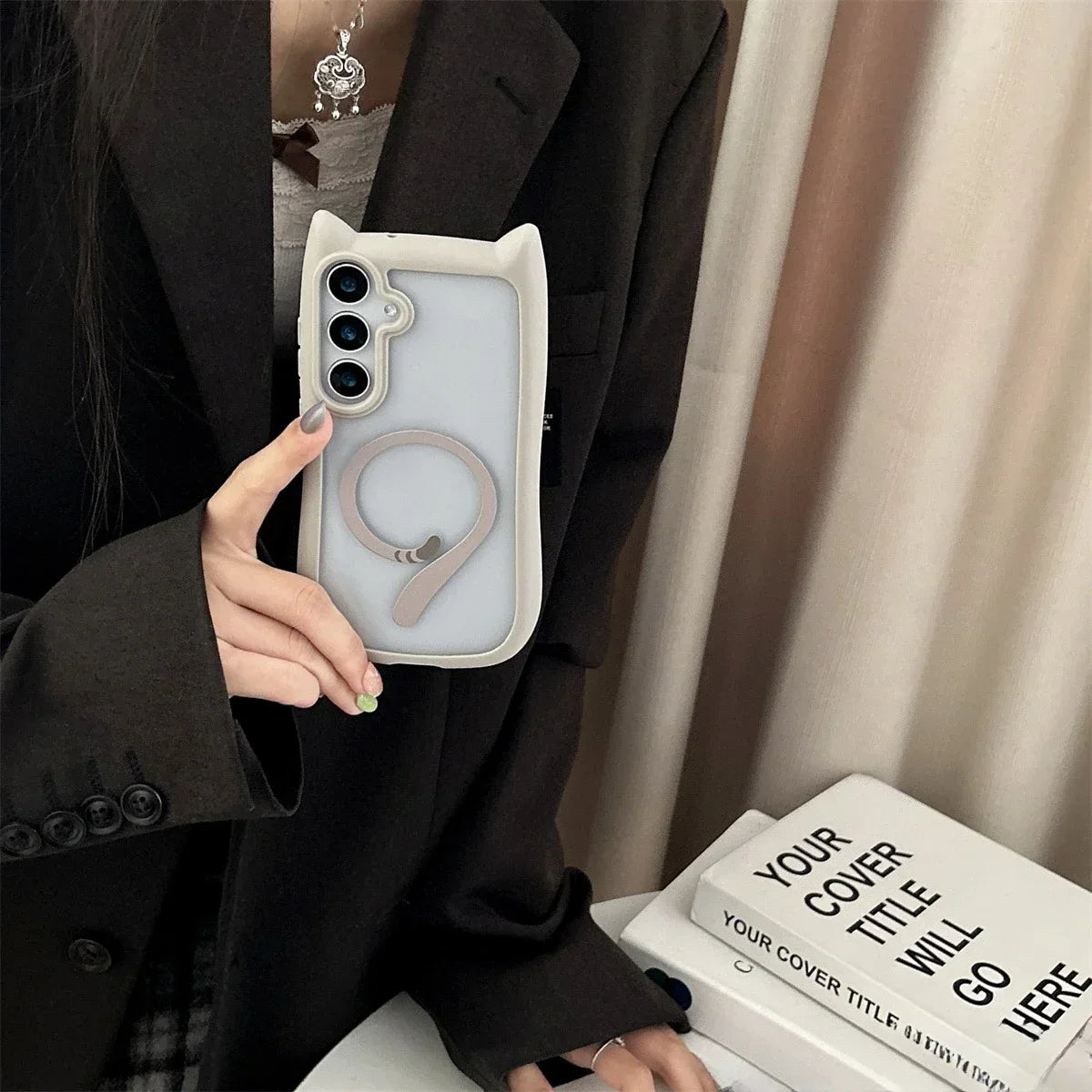 Samsung GalaxyS23, S25, S25 Plus Cat Ear Case