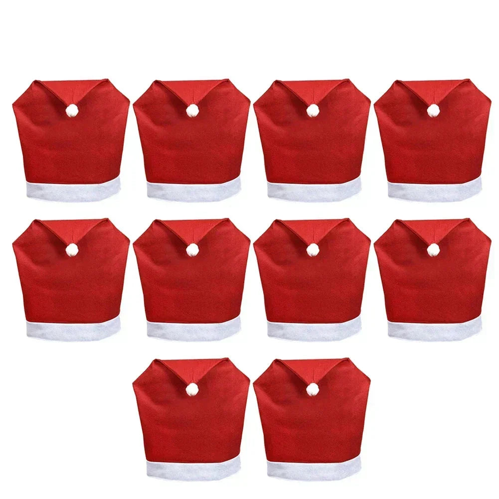 Christmas Chair Covers - Santa Hat for Dining Chairs
