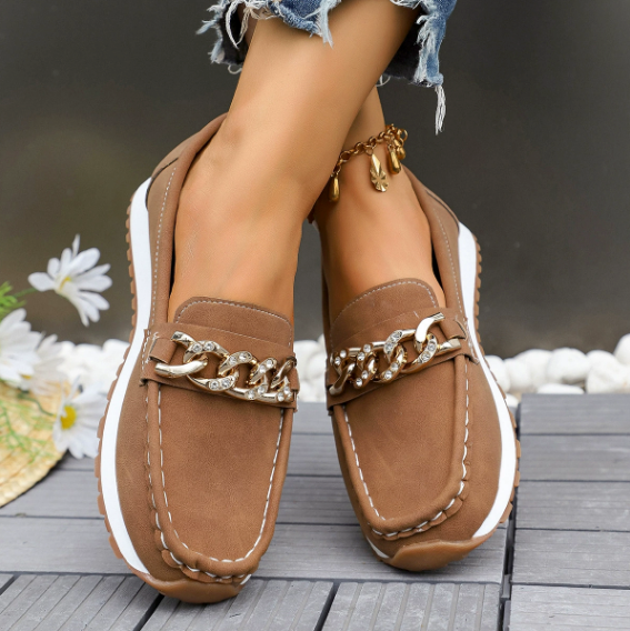 Elle - Diamant Spænde Loafers