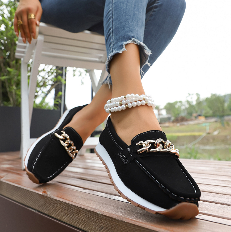 Elle - Diamant Spænde Loafers