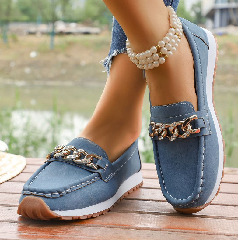Elle - Diamant Spænde Loafers