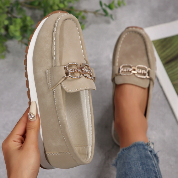Emma - Chic Diamant Spænde Loafers