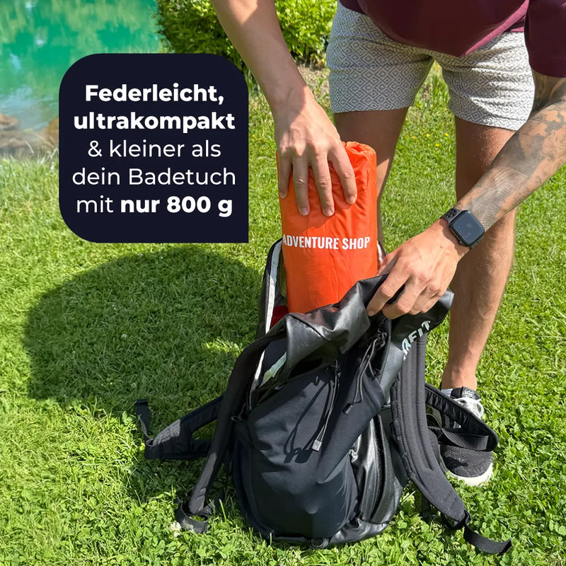 Selvoppustelig Liggeunderlag Ultralet Med Integreret Pumpe